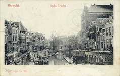 1289 Gezicht op de Oudegracht Weerdzijde te Utrecht.